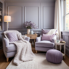 Lavender Baby Quaintness: Country-Style Crib Charm