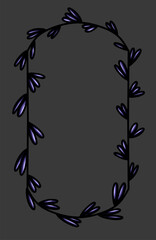 Set of Decorative vintage frames and borders set. Vector design. floral ornament. © Instinctillustration