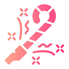 party blower gradient icon