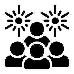 celebration glyph icon