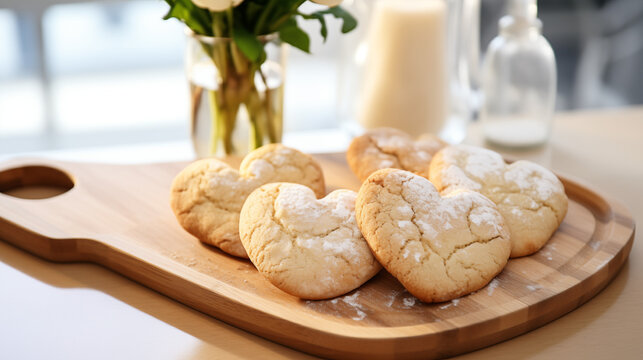 Heart Shaped Valantine Suger Cookies