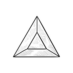 diamond shape handdrawn illustration