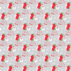 Draw seamless pattern for chrismast