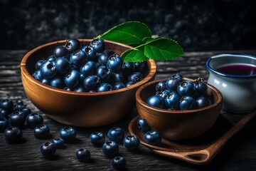 berries in a glass bowl