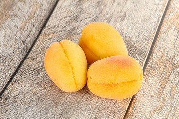 Ripe sweet juicy apricot heap