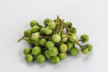 Raw ripe wild pea eggplant
