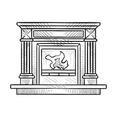 fireplaces handdrawn illustration