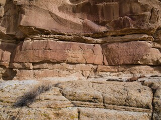Chaco Canyon National Park - New Mexico, USA. City ruins of Anasazi lost civilization