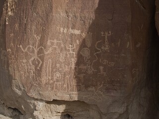 Chaco Canyon National Park - New Mexico, USA. City ruins of Anasazi lost civilization