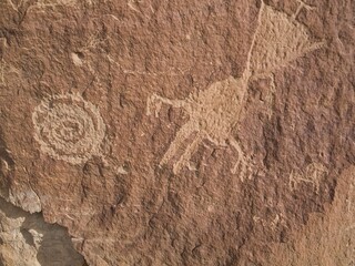 Chaco Canyon National Park - New Mexico, USA. City ruins of Anasazi lost civilization