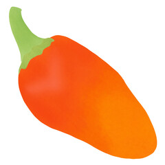 Santa Fe Grande Pepper Illustration Cartoon Design.