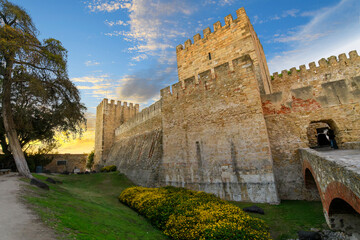 St. George's Castle, or Castelo de São Jorge, a hilltop fortification in the Alfama district...