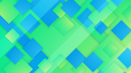 Blue and green vector modern abstract background with shapes