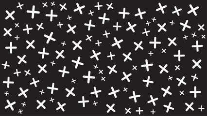 Black and white vector geometric shape flat pattern background