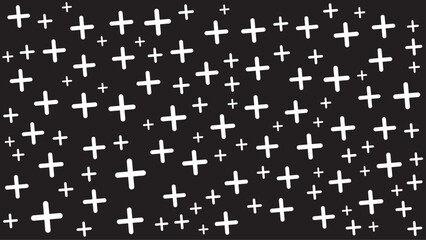 Black and white simple shapes pattern background