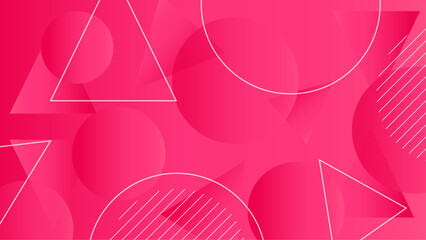 Abstract Pink vector abstract geometric shapes background