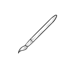 paint brush handdrawn illustration