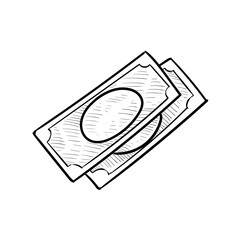 money handdrawn illustration