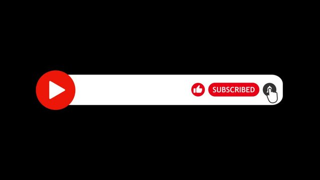 Like comment subscribes and share animation. Youtube Subscribe - 4K animation, Subscriber button notification