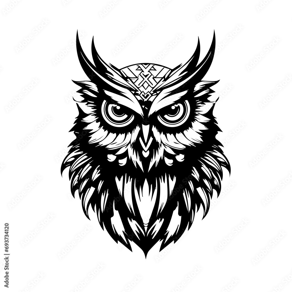 Wall mural owl vector