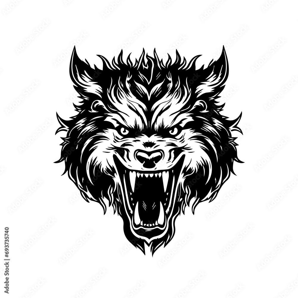 Canvas Prints werewolf vector