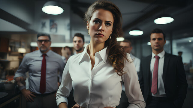Female executive - CEO - business leader -attractive female - business attire - office - profile picture -magazine shoot 