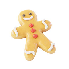 Obraz premium Stylized Gingerbread Man