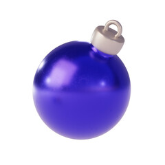 Stylized Blue Christmas Ornament