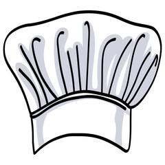 Chef Hat Cartoon Drawing Icon Vector