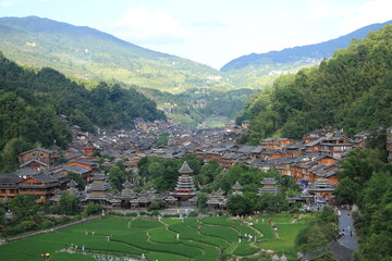 Beautiful Village of Zhaoxing, Guizhou, China