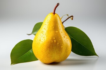 pear isolated kitchen table background professional photography