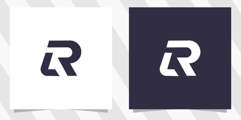 letter lr rl logo design - obrazy, fototapety, plakaty