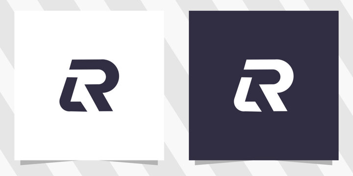letter lr rl logo design