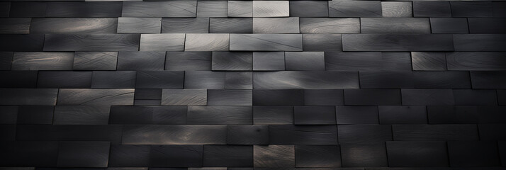 3-d effect - wood floors - black and white - banner - monochrome 