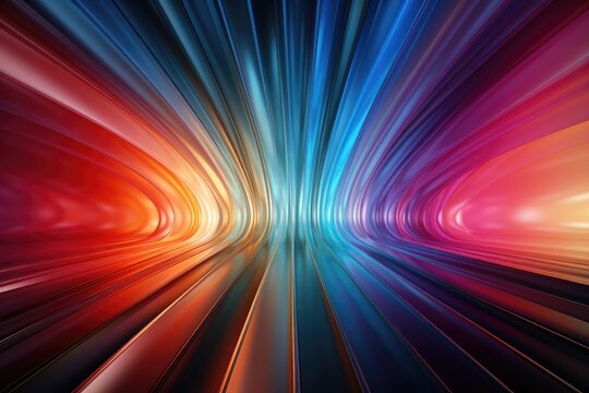Spectrum light radiation vibrant color abstract background
