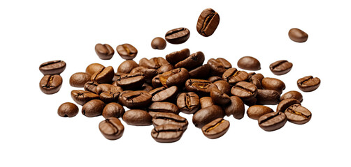 Obraz premium coffee beans on white background