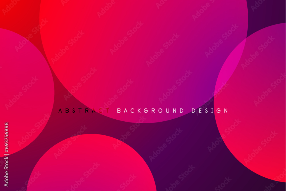 Poster abstract tech circles vector background, technology digital bubbles