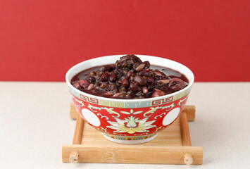 Laba Porridge Eight Treasure Congee, Traditional Chinese Dish Served at Laba or Lantern Festival