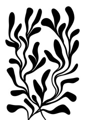 Set of abstract leaves vector 