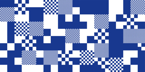 geometric background with bitmap pixel 