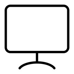 This is the Monitor icon from the Education icon collection with an Outline style