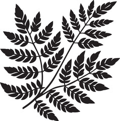Tamarind Leaf Logo Icon And Symbol