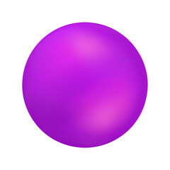 Vector purple spheres isolated on white background