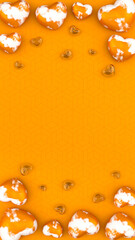 Happy valentine's day Illustration heart icon 3d rendering for composition