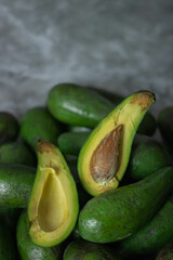 avocado on a plate
