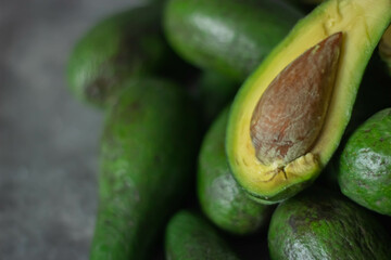 avocado on a surface
