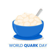 Vector graphic of world quark day illustration