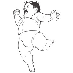 Manga Boy Full Body Pose 29