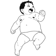 Manga Boy Full Body Pose 47