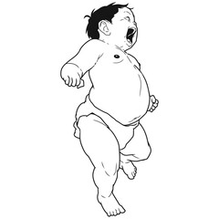 Manga Boy Full Body Pose 58